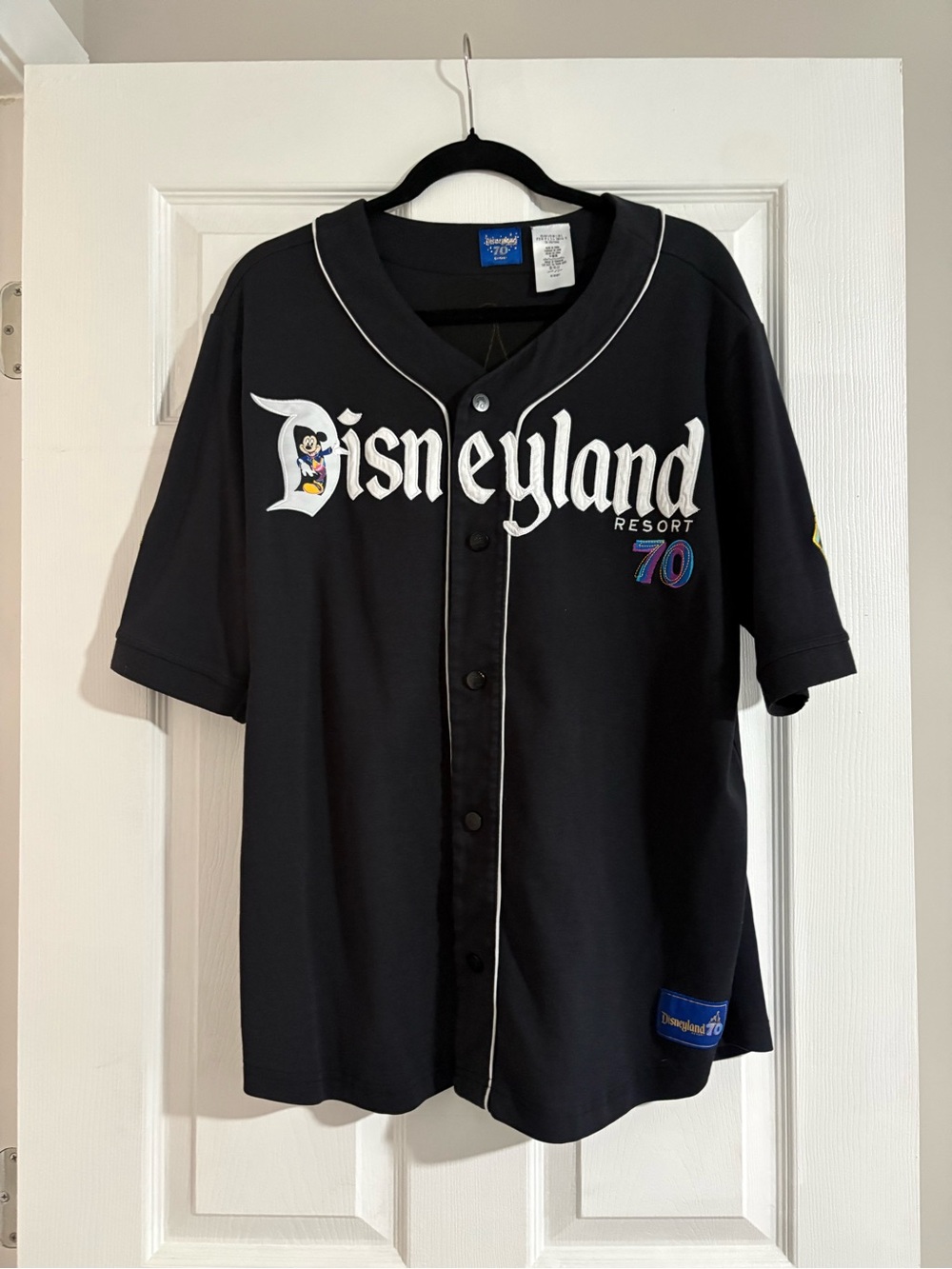Disneyland Resort 70th Black Baseball Jersey
